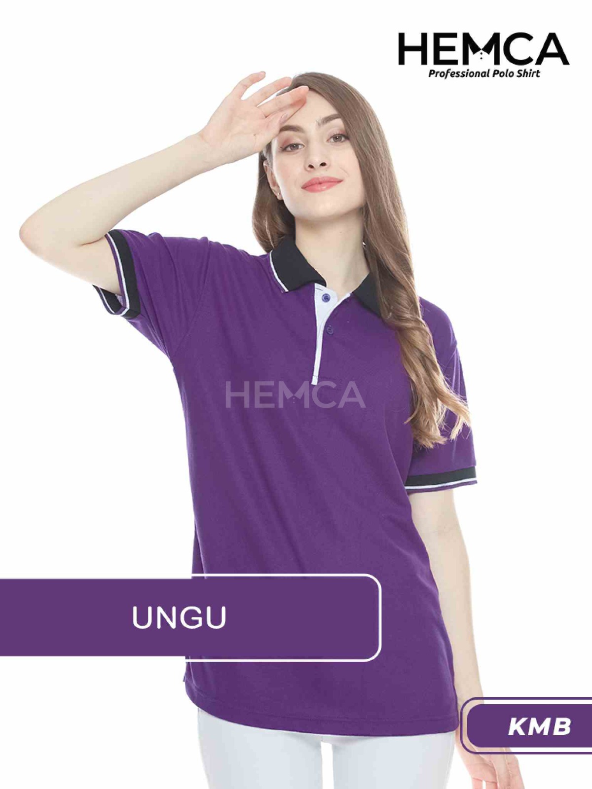 Polo Kombinasi Ungu